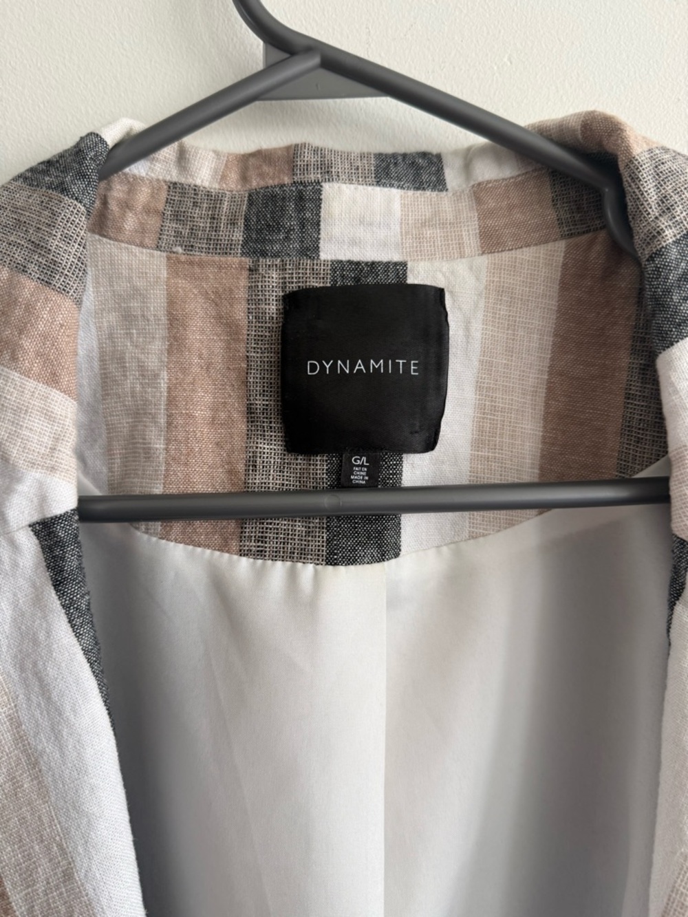 Dynamite Striped Linen blazer - Picture 2 of 7